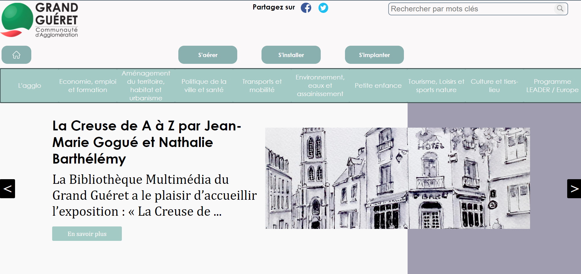 Photo du projet, site du Grand Guéret
